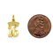 14K Yellow Gold Sweet 16 Charm Birthday FindingKing Jewerly 20mm x 11mm